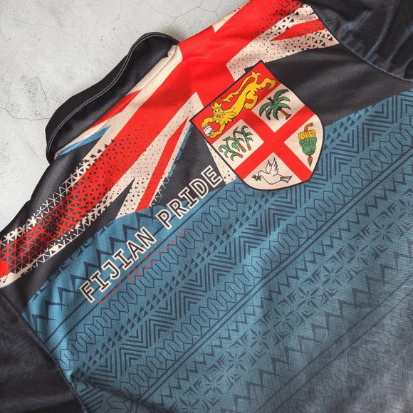 Men's Blue Rugby Jersey - Picture 9 of 13